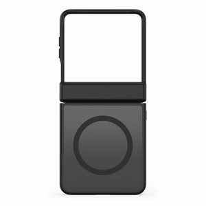 Musta Dux Ducis Yind -suojakuori MagSafe-tuella Samsung Galaxy Z Flip8 -puhelimelle