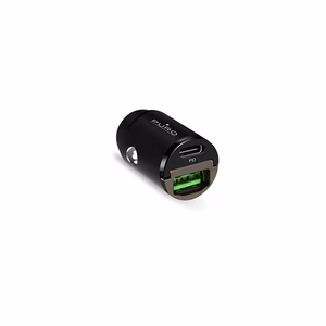 Puro Mini 30W Power Delivery USB-C USB-A autolaturi - musta
