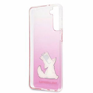 Karl Lagerfeld Choupette Fun Case for Samsung Galaxy S21+ - Pink