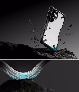 Ringke Fusion X Suojakuori Samsung Galaxy S26 Ultra:lle kirkas musta