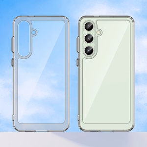 Outer Space Case with Gel Frame for Samsung Galaxy S24 FE - Transparent