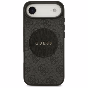 Guess 4G Circle Classic Logo MagSafe Suojakuori iPhone Airille - musta