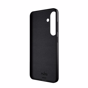 Puro Icon silikoninen suojakuori Samsung Galaxy S25 -puhelimelle - musta