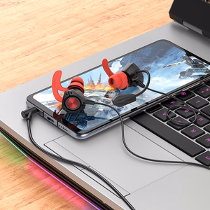 Borofone Earphones BM81 Happy gaming with microphone black