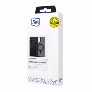3mk Smoke MagCase MagSafe-suojakuori Samsung Galaxy S24 Ultra:lle - puoliläpinäkyvä