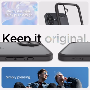 Spigen Ultra Hybrid Suojakuori iPhone 16 6,1 mattamusta