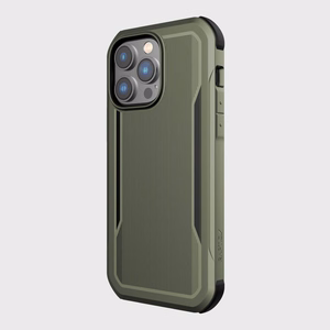 Raptic X-Doria Fort Case iPhone 14 Pro Max MagSafe panssaroitu suojus vihreä