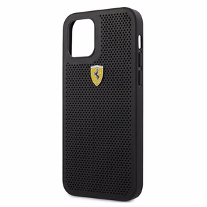 Ferrari FESPEHCP12LBK iPhone 12 Pro Max 6.7" musta/musta kovakotelo On Track rei'itetty