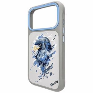 Nimmy Eagle MagSafe Suojakuori iPhone 17 Pro vaalenharmaa