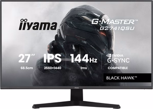 iiyama G-MASTER G2741QSU-B1 tietokonenäyttö 68.6 cm (27") 2560 x 1440 pikseliä musta