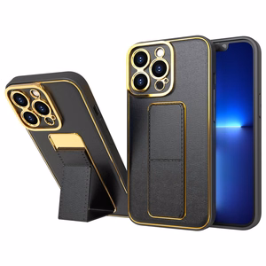Uusi Kickstand Case tapauksessa iPhone 13 Pro jalusta musta