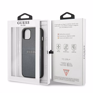 Guess GUHCP13SPSASBGR iPhone 13 mini 5.4" harmaa/harmaa saffianohihna