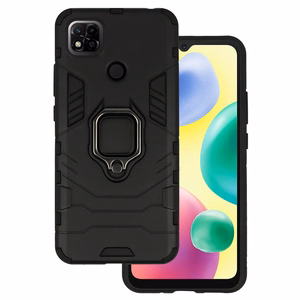 Ring Armor Case for Xiaomi Redmi 10A Black