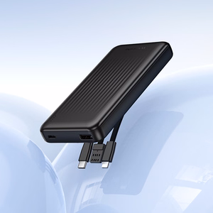 Borofone Power Bank 10000mAh BJ79 Clever - USB - with Type C and Lightning cables black