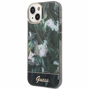 Guess GUHCP14MHGJGHA iPhone 14 Plus 6.7" vihreä/vihreä kotelo Jungle Collection -mallisto