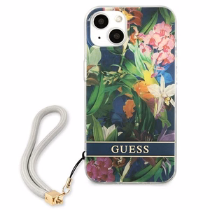Guess GUHCP13SHFLSB iPhone 13 mini 5.4" sininen/sininen kovakotelo Kukkahihna Kukkahihna