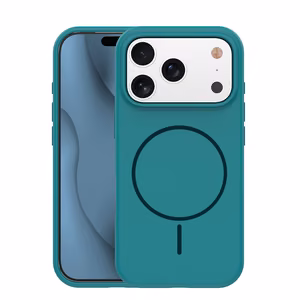 Silicone Thin Mag kotelo iPhone 13 6,1" turkoosi
