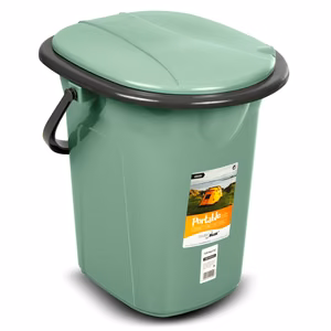 GreenBlue GB320GG – portable camping toilet, 19 l, green/grey