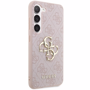 Guess GUHCS23S4GMGPI S23 S911 pinkki/pinkki kovakotelo 4G Big Metal Logo