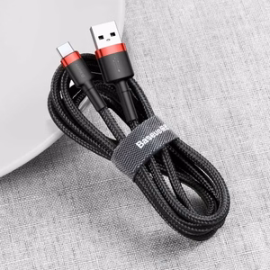 Baseus Cafule USB cable 2 m USB A USB C Black, Red