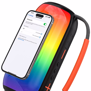 Dudao Y21 langaton kaiutin RGB-taustavalolla Bluetooth 5.3 - musta