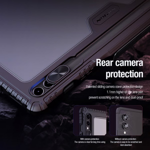 Nillkin Bumper Nahkainen Case Pro Suojakuori Samsung Galaxy Tab S9+:lle - musta