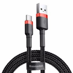Baseus Cafule -kaapeli USB - USB-C 3,0 m 2A punainen-musta