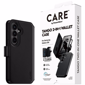 CARE by PanzerGlass Tango 2-in-1 lompakkosuojakuori Samsung Galaxy S26 musta