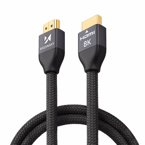 Wozinsky HDMI 2.1 -kaapeli 8K 60 Hz 48 Gbps / 4K 120 Hz / 2K 144 Hz 2 m hopea (WHDMI-20)