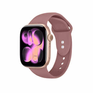 Crong Liquid Apple Watch -ranneke, 38/40/41/42 mm, puuterinroosa