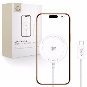 Tech-Protect A54 MagSafe Qi2.2 25 W langaton laturi – valkoinen