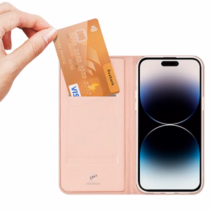 Dux Ducis Skin Pro Wallet Case for iPhone 15 Pro - Pink