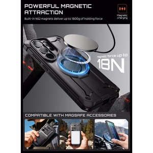 Supcase Unicorn Beetle Pro Mag MagSafe 2-Set Suojakuori Samsung Galaxy S26 Ultralle - Musta