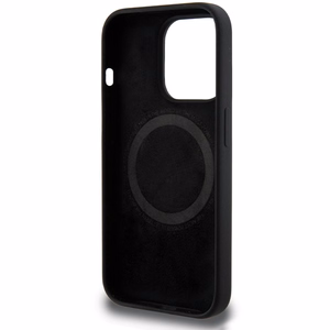 BMW M Silikoninen Pattern MagSafe Suojakuori iPhone 15 Pro:lle - musta