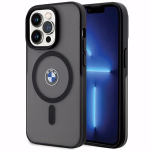 BMW Signature MagSafe Suojakuori iPhone 14 Prolle - Musta