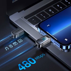 Joyroom A4 USB-C / Lightning Kaapeli 20W 1.2m näytöllä - musta