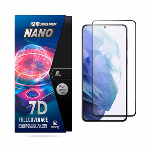 Crong 7D Nano Flexible Glass 9H hybridinäytönsuoja laitteelle Samsung Galaxy S21+