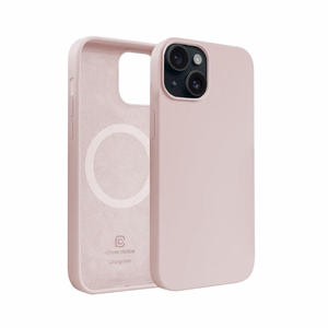 Crong Color Cover Magnetic MagSafe suojakuori iPhone 15 -laitteelle, hiekanvaaleanpunainen