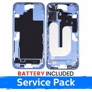 Apple iPhone 16 Plus keskikehysrunko + akku / Ultramarine / (Huoltopakkaus)