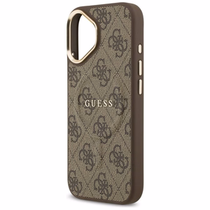 GUESS 4G PU Classic Logo MagSafe -suojakuori iPhone 17 - ruskea