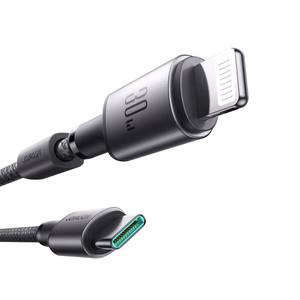 Joyroom S-A50 Unlimited Series 30W USB-C - Lightning -kaapeli magneettisella kaapelinorganisaattorilla 1,2 m - harmaa