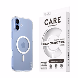 CARE by PanzerGlass Flagship -suojakuori iPhone 16 Plus 6.7' valkoinen/valkoinen MagSafe 1339