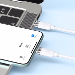 BWOO 65W kaapeli USB-C - USB-C 1m valkoinen