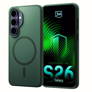Samsung Galaxy S26 – 3mk Smoke MagCase vihreä puhelimen suojakuori