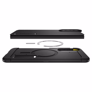 Spigen Tough Armor MagSafe Suojakuori Samsung Galaxy S25 Edge:lle - musta