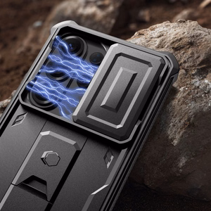 Tech-Protect Kevlar Cam+ -suojakuori Samsung Galaxy S26 Ultra:lle musta
