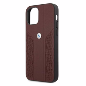 BMW Nahka Curve rei'itetty kotelo iPhone 12 Pro Maxille - punainen
