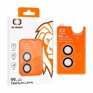 Karkaistu lasi Tel Protect Titanium Lens 99% AR kameralle iPhone 16/16 Plus:lle läpinäkyvä (linssi 2 kpl)