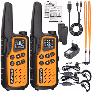 Baofeng BF-T25E -radiopuhelinsetti, 2 kpl, oranssit