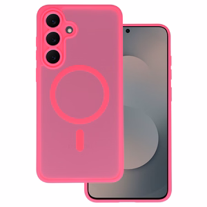 Tel Protect Aura Matte Magsafe suojakuori Samsung Galaxy S25 FE, kirkkaanpinkki